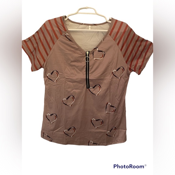 Bundle of womens heart shirts Size Large - Picture 4 of 5